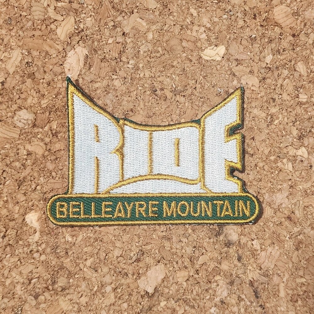 NY Belleayre Mountain Ride Skiers & Snowboarders Embroidered Ski Iron On Patch